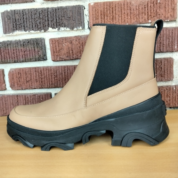 NWT Sorel Brex Waterproof Pull On Chelsea Boots in Tawny Buff Sz. 12 - Picture 6 of 11